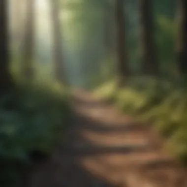 A path through a forest representing the journey of emotional healing