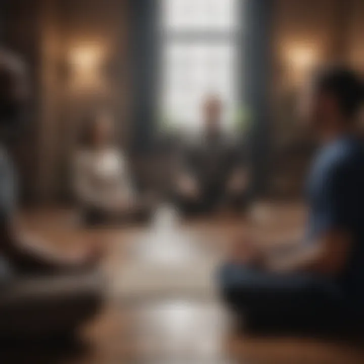 Group engaging in a mindfulness workshop session